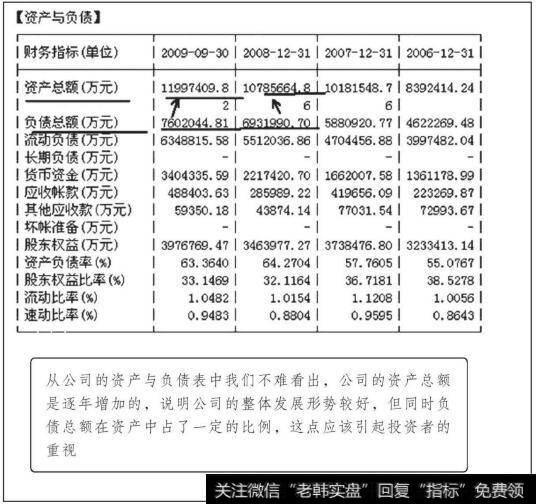 上海汽车资产与负债表