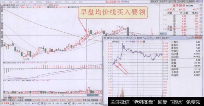 分时图早盘均价线买入要领走势回顾