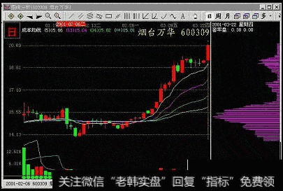 图2—8：烟台万华筹码的低位锁定