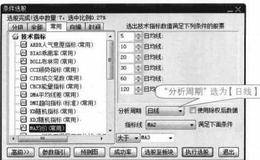 大智慧条件选股：条件选股操作