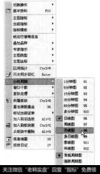 选择【分析周期】【月线图】菜单项。