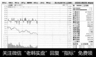 双击【上证】指数栏区域，系统显示上证指数的现价、涨跌、成交金额。单击【主力监控精灵】按钮。