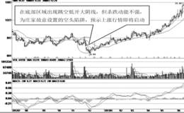 底部区域的跳空低开大阴线