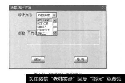 图1-46“选择统计方法”窗口