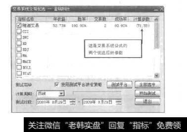 图4-26优选交易系统参数