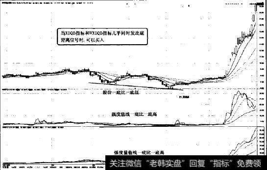 XDQD指标和VXDQD指标综合运用第二条买入法则图示