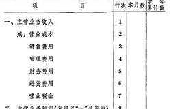 股份公司财务报表：利润表