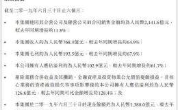 融创中国：上半年净利102.9亿元 同比增长约61.7%