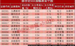 沪指收获5连阳！深圳本地股霸占涨幅榜 41股获主力资金逆势加仓