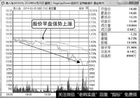 贵人鸟分时走势图