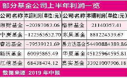 公募基金上半年利润冰火两重天 睿远、中庚、湘财三家垫底