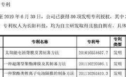 长阳科技首次公开发行股票 公司成立3天后便申请专利